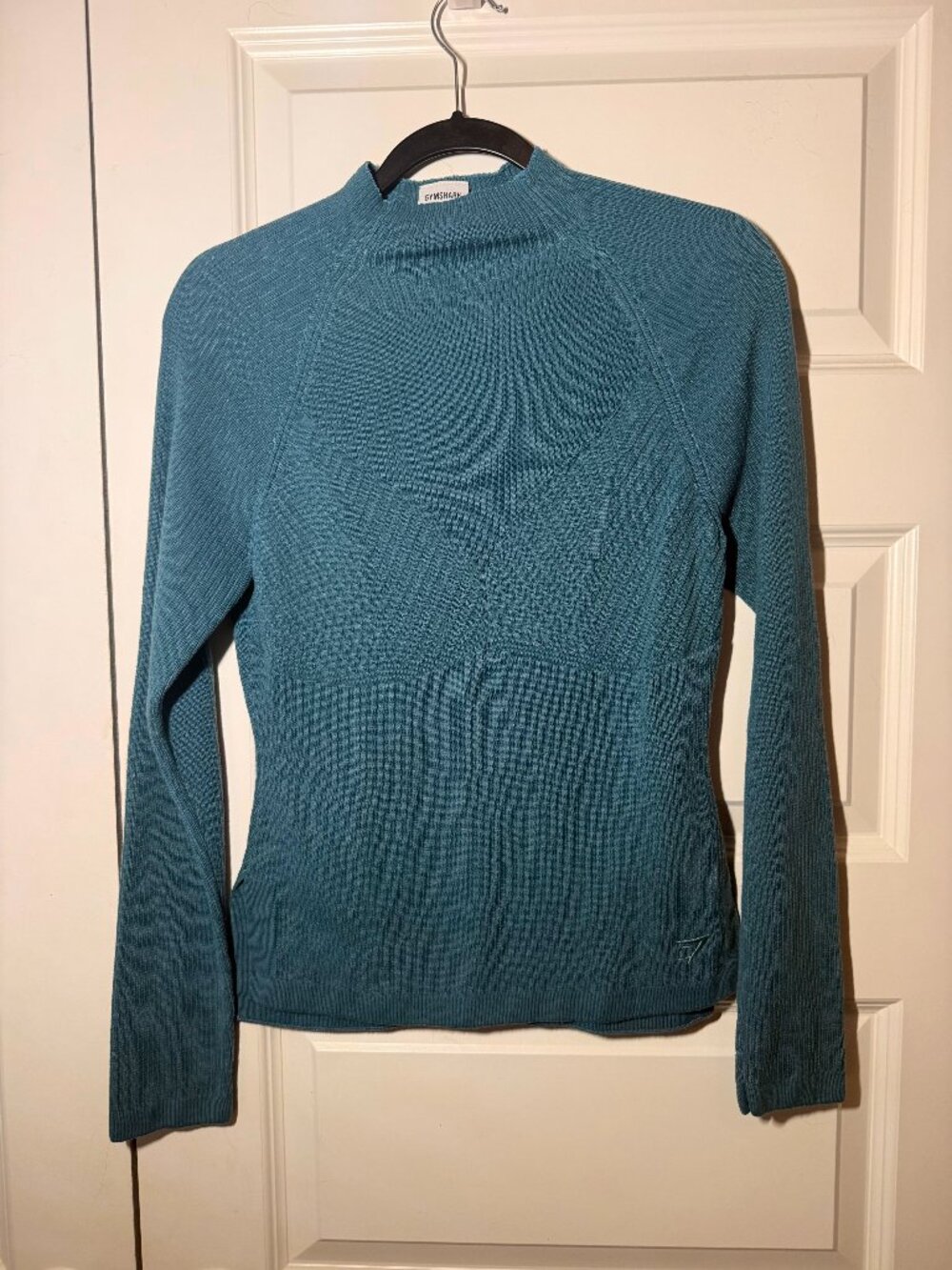 Gymshark Pause Knitwear Long Sleeve Top Blue | Women’s Size Large